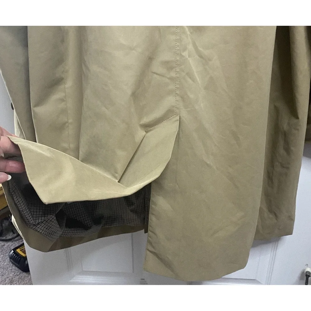 Banana Republic Men Brown Trench Coat Brown Water Repellent Raincoat TALL XXL